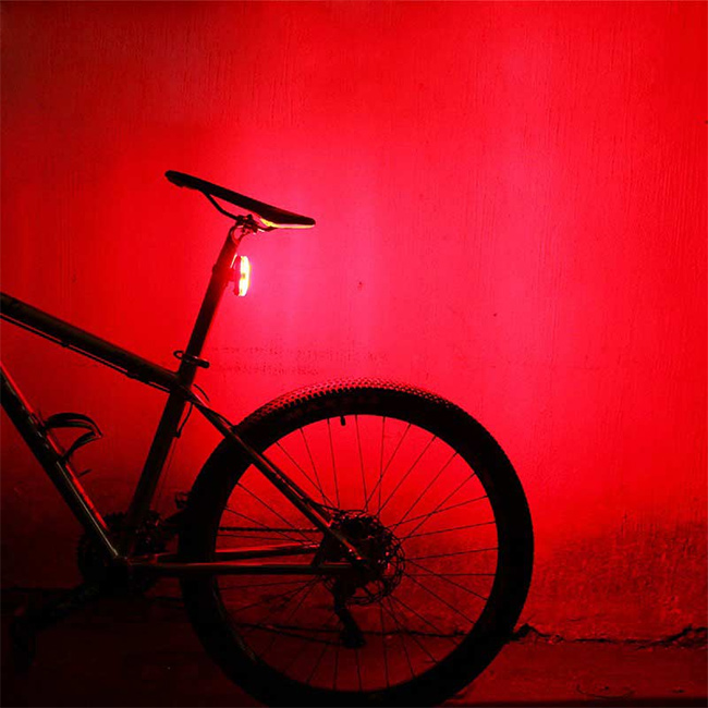 Kvalitné zadné svetlo na bicykel s USB nabíjaním West Biking